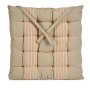 Chair cushion Stripes Beige Cream 40 x 5,5 x 40 cm