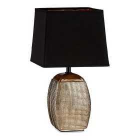Lampe de bureau Rectangulaire Noir/Argenté Céramique Argenté Noir Plastique 14 x 40 x 23 cm (14 x 40 x 23 cm)