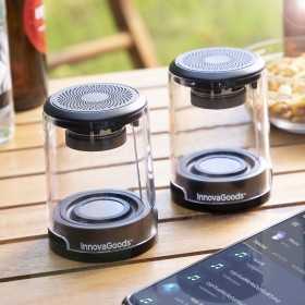 Haut-parleurs Magnétiques Rechargeables sans Fil Waveker InnovaGoods Pack de 2 unités