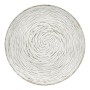 Beistelltisch Spiralen 40 x 39 x 40 cm Holz Braun Weiß