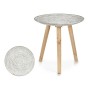 Side table Spirals 40 x 39 x 40 cm Wood Brown White