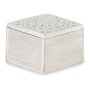 Dekorative Box Weiß Holz (11,5 x 8 x 11,5 cm)