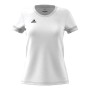 Women’s Short Sleeve T-Shirt Adidas T19 SS JSY W DW6887 White