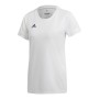 Damen Kurzarm-T-Shirt Adidas T19 SS JSY W DW6887 Weiß