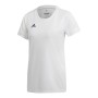 Women’s Short Sleeve T-Shirt Adidas T19 SS JSY W DW6887 White