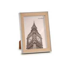 Photo frame 78428 Silver 15,6 x 2 x 20,7 cm Brown Plastic Glass (15,8 x 2 x 20,7 cm) (1 uds)