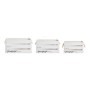 Set of decorative boxes Yourself White Wood (3 Pieces)