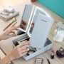 Miroir LED Pliable avec Organisateur de Maquillage 3-en-1 Panomir InnovaGoods