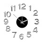 Horloge Murale Argenté Blanc Autocollant ABS Ø 35 cm