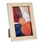 Photo frame Brown White 12,6 x 2 x 17,6 cm Plastic Glass