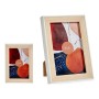 Photo frame Brown White 12,6 x 2 x 17,6 cm Plastic Glass