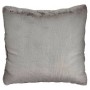 Coussin Avec cheveux Gris Cuir synthétoqie (60 x 18 x 60 cm)