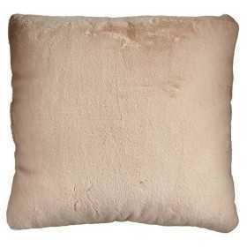 Cushion Cream With hair Synthetic Leather (60 x 2 x 60 cm)