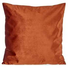 Cushion Polyester Velvet Orange (45 x 13 x 45 cm)