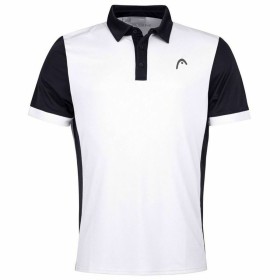 Polo à manches courtes homme Head Davies Blanc 100 % polyester