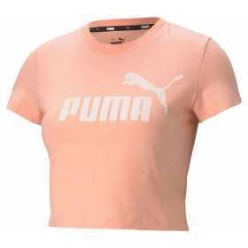 T-Shirt Puma Essentials Slim Logo Rosa Lachsfarben