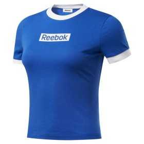 T-Shirt Reebok Essentials Linear Logo Blau