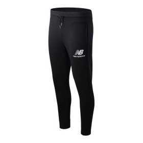 Long Sports Trousers New Balance Essential Stack Logo Black Unisex
