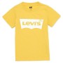 Barn T-shirt med kortärm Levi's Batwing Gul