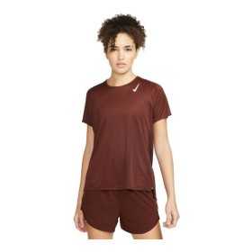 Short-sleeve Sports T-shirt Nike Dri-FIT Race W Brown