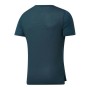 Men’s Short Sleeve T-Shirt Reebok Workout Ready Supremium Cyan