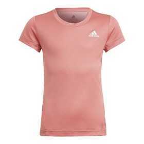 Kurzarm-T-Shirt für Kinder Adidas Aeroready Lachsfarben
