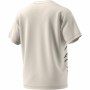 Men’s Short Sleeve T-Shirt Adidas Giant Logo Beige