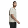 Herren Kurzarm-T-Shirt Adidas Giant Logo Beige