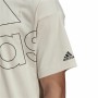 T-shirt med kortärm Herr Adidas Giant Logo Beige