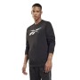 Herren Sweater ohne Kapuze Reebok Essentials Vector Schwarz