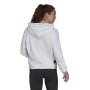 Damen Sweater mit Kapuze Adidas Sportswear Future Icons Weiß