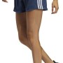 Short de Sport Adidas Knit Pacer 3 Stripes Femme Bleu foncé