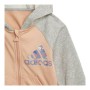 Kinder-Trainingsanzug Adidas Full-Zip Blush Lachsfarben
