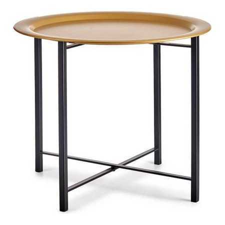 Table d'appoint Noir Doré Métal (52,5 x 44 x 52,5 cm)