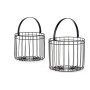 Basket Cylindrical Metal (2 pcs)