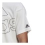 T-shirt med kortärm Herr Adidas Giant Logo Vit