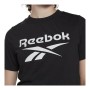 T-shirt à manches courtes femme Reebok Cropped Identity Noir