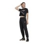 Damen Kurzarm-T-Shirt Reebok Cropped Identity Schwarz