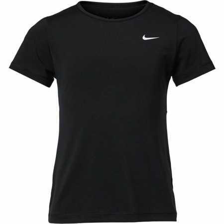Child's Short Sleeve T-Shirt Nike Pro Black 92 % Polyester 8 % Spandex