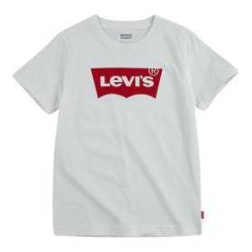 Barn T-shirt med kortärm Levi's Batwing Vit Unisex