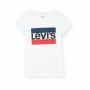 T-shirt med kortärm Barn Levi's E4900 Vit