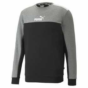 Men’s Sweatshirt without Hood Puma ESS+ Block M Black