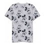 Men’s Short Sleeve T-Shirt Mickey Mouse Grey