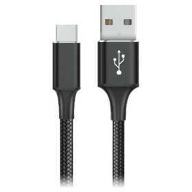 USB A till USB C Kabel Goms Svart