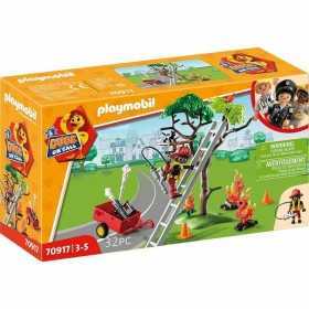 Playset Playmobil 70917 Sapeur-pompier Chat 70917 (32 pcs)