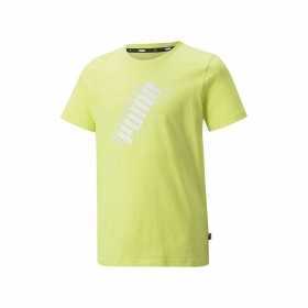 Kurzarm-T-Shirt für Kinder Puma Power Logo Gelb