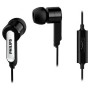 Headphones with Microphone Philips Black Silicone