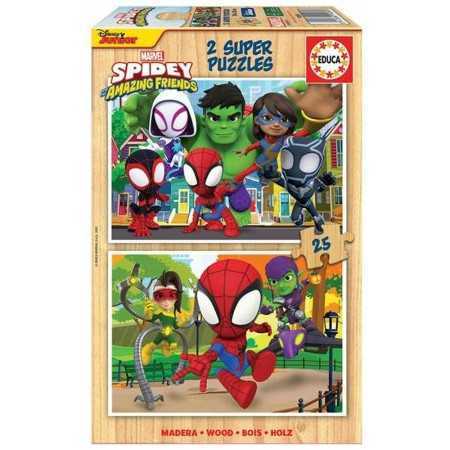 Pussel Educa Spidey & His Amazing Friends (2 x 25 pcs)