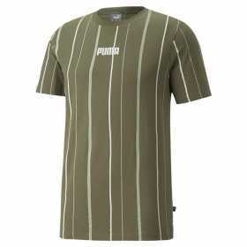 Short-sleeve Sports T-shirt Puma Modern Basics M Khaki