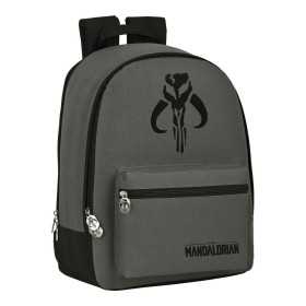 School Bag The Mandalorian 632158596 Black Grey (32 x 43 x 14 cm)